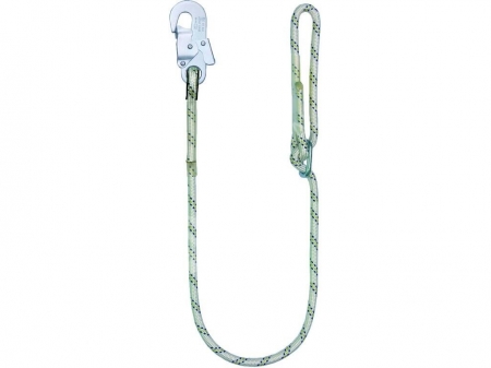 Bezpe�nostn� lano LB 100 s karabinou 1,5m